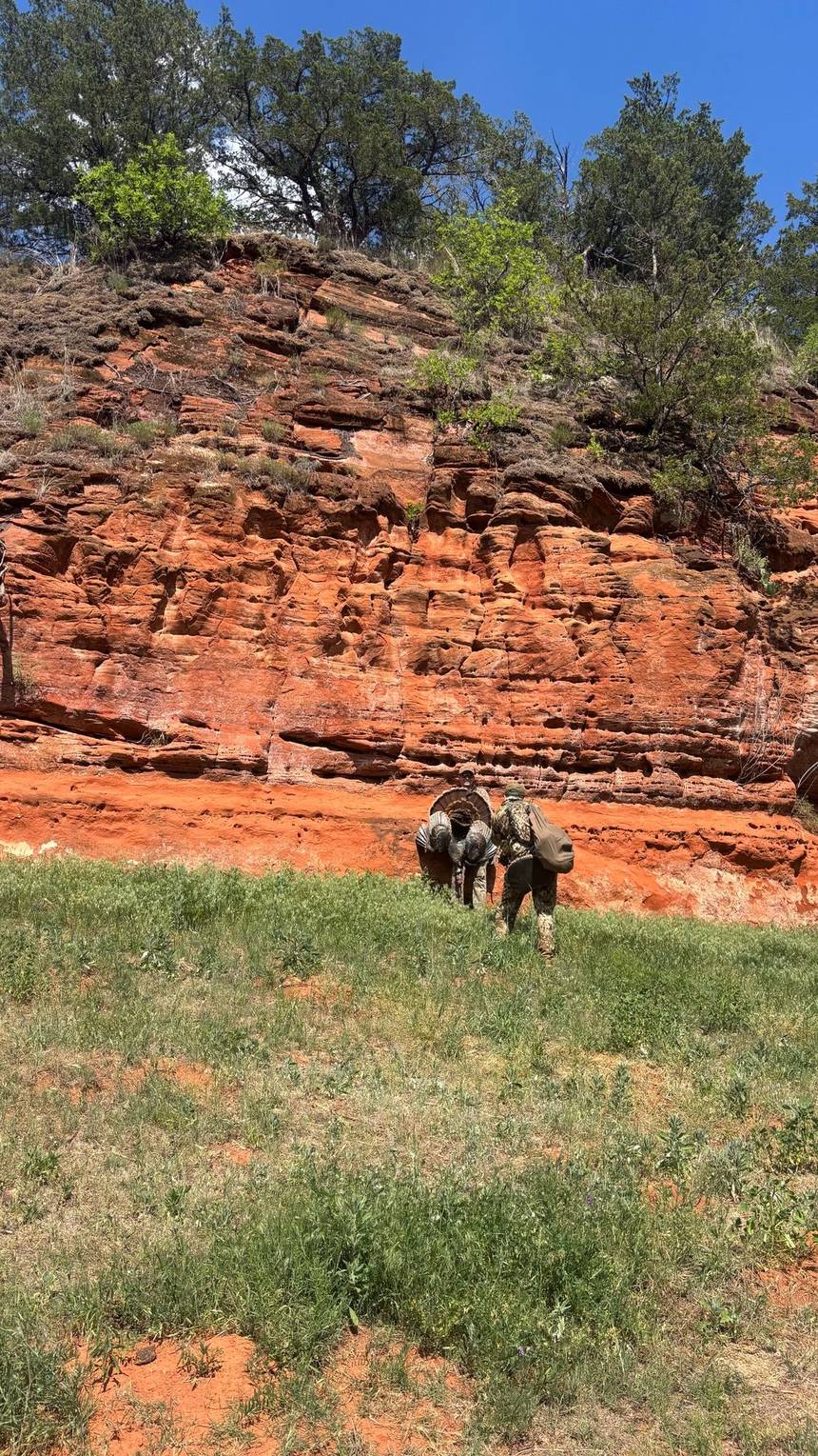 Rio Grande turkey hunt with Bitter Creek Outfitters in southwest Oklahoma